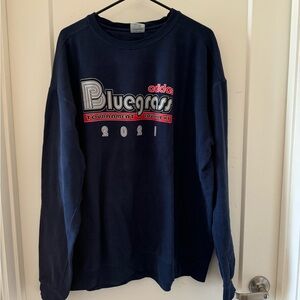 blue adidas sweater vintage